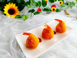 22、圆土豆+凤尾土豆虾球,成品图