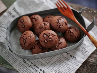 11、巧克力软曲奇,完成