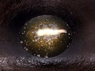 16、飘香炸虾????,锅里加适量的玉米油，等油5成热时，把处理好的虾放入