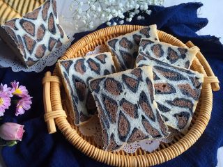 34、豹纹吐司,每一片的花纹都不同的哦