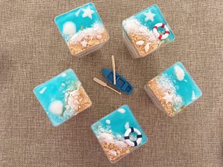 17、海洋之心戚风奶油蛋糕,海洋戚风奶油蛋糕就完成啦！