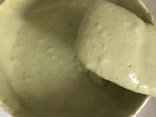 13、抹茶戚风蛋糕(6寸),拌好啦！