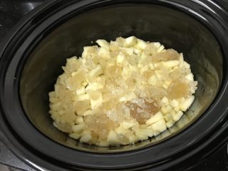 8、苹果酱~自制更安全,就这样一层苹果一层冰糖,直到铺完