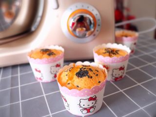 11、懒人纸杯蛋糕～除湿机版,烤好了