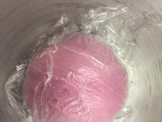 8、奶香紫薯迷你吐司,盖上保鲜膜进行1发