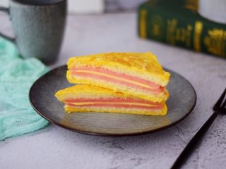 13、火腿西多士,成品图