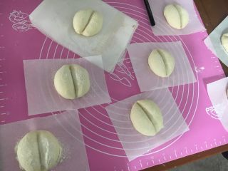 15、海蒂白面包(白屁股面包),其余的都按压好