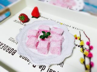 17、少女心爆棚+火龙果牛奶小方,成品图