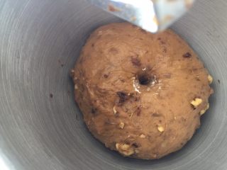 11、伯爵红茶核果软欧,一发结束，直接用厨师机揉几下排气，这次我用了1小时10分