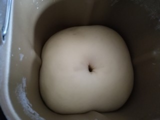 4、土司面包,发酵至2.5倍大