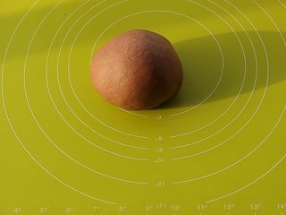 4、网红脏脏包,整理面团滚圆