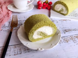 20、抹茶蛋糕卷,成品