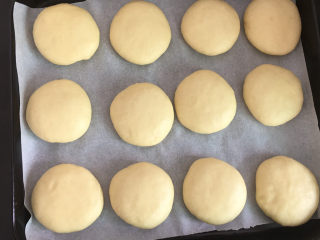 6、家庭版喜饼, 把面团放到烤箱里面，不用通电，让它有一个密封的状态，醒发两倍大取出。