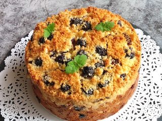 11、蓝莓秒芙蛋糕,香喷喷的蓝莓芝士妙芙蛋糕就做好了????