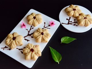 14、红糖花朵馒头,成品图。