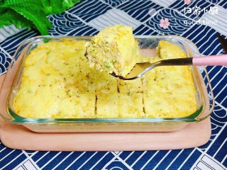 21、西兰花玉米鸡肉糕（芝士焗烤版）,软软嫩嫩的鸡肉糕，颜色诱人，香气四溢！