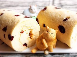 24、蔓越梅蛋糕卷,早餐、下午茶、点心都是不错的选择吧。