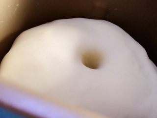 1、千层椰蓉面包卷,将除了黄油外的面团其他所有材料放入面包机桶内，记得最后将酵母粉放入面粉中用手挖出的小孔内并用面粉盖好。启动和面程序，十几分钟后放入黄油继续开启整个和面醒面发面程序，约一个半小时。待面团发酵至一点五倍至两倍大小，用手指沾面粉后在面团上插小孔面团不回缩即可。