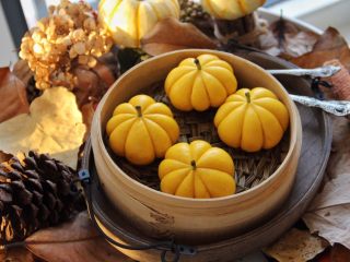 17、南瓜造型馒头,成品