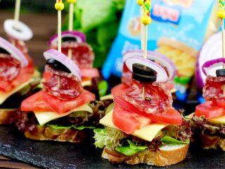 13、开放三明治,摆好盘