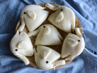 24、小象红糖花生包,成品图。