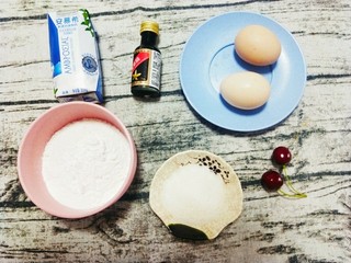 1、酸奶蛋糕,准备好材料