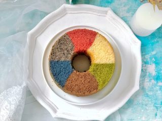 14、彩虹戚风蛋糕,成品图