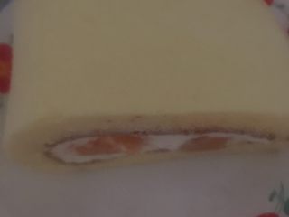 31、黄桃奶油蛋糕卷,蛋糕卷体^ ^