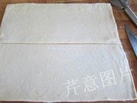 18、尼可拉可颂,将大面片修去四边，分成宽约18cm的两大片