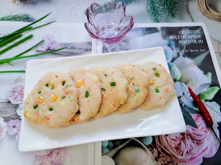 17、鳕鱼饼,拍上成品图，一道美味又营养的鳕鱼饼就完成了。