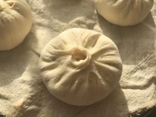 15、角瓜鲜虾包,包好的包子放在铺了屉布的蒸帘上，大家也可以包成其他形状。