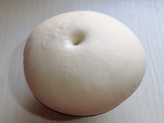 6、波兰种蔓越莓吐司面包,放入发酵盒中，盖上盖子发酵至原来的两倍大。温度在25-28度间进行发酵，一定要保持面团的湿度，发酵的特别好。