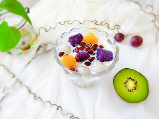 12、三色芋圆   鲜芋仙,当然也可以搭配喜欢的水果啦，很随意很好吃