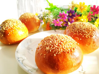 18、奶香汉堡胚,成品图。