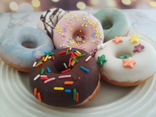 15、甜甜圈????烤箱版,成品