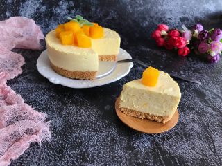 15、芒果慕斯蛋糕,成品