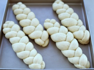 13、全麦辫子面包,再次发酵至原来的两倍大