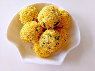 10、香菜芝士饭团～剩米饭也有春天,依次全部做好