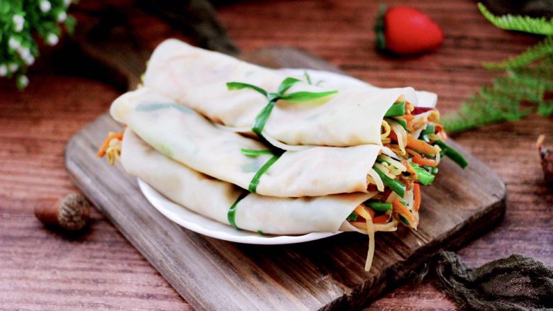 三丝春卷饺子皮版