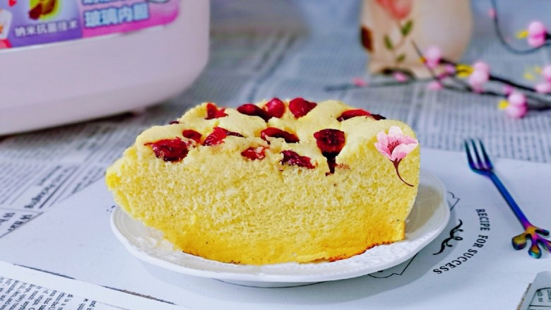 蒸蔓越莓蛋糕电饭煲版