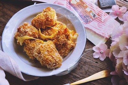 无油低脂会拉丝的爆浆芝士鸡米花