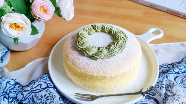 轻乳酪蛋糕抹茶奶油