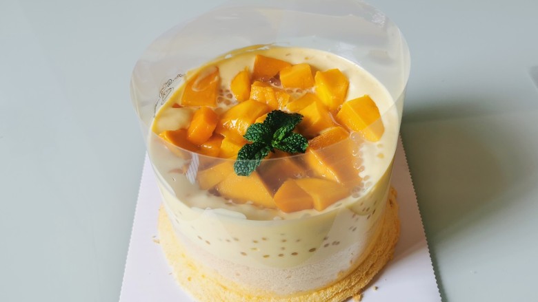 杨枝甘露爆浆蛋糕