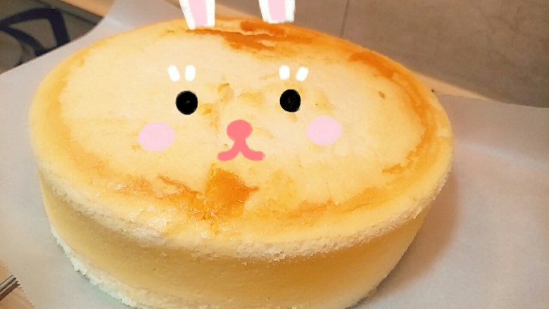 简单版轻乳酪蛋糕8寸