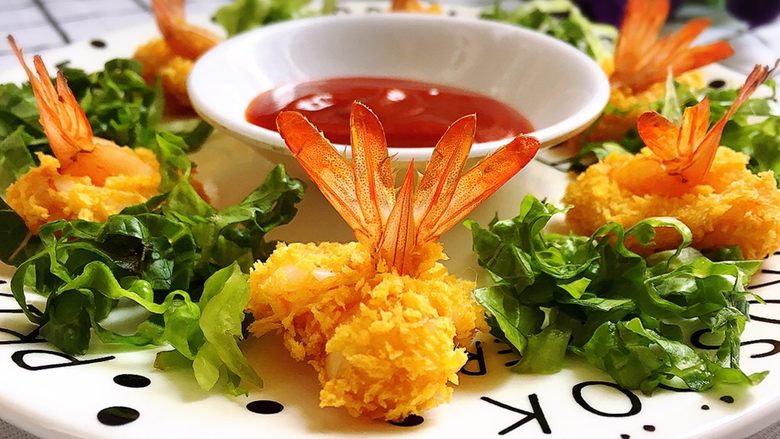 家有烤箱蝴蝶虾