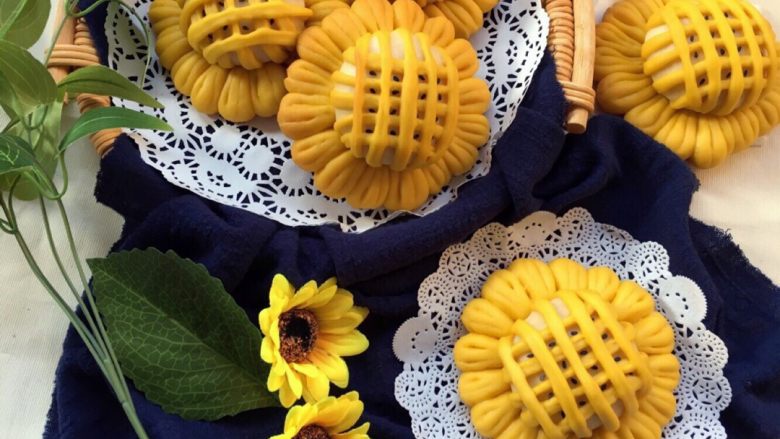 向日葵豆沙面包