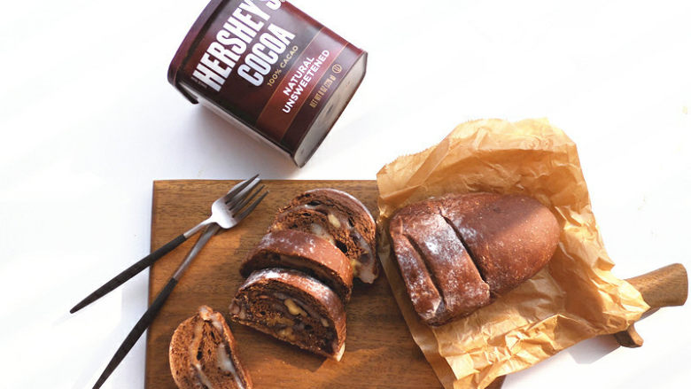 可可麻薯夹心软欧