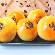 垂涎欲滴的红豆小餐包一次性发酵