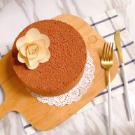 六寸可可戚风蛋糕