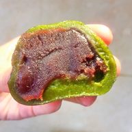 无澄粉无粘米粉也可以做的网红豆沙青团